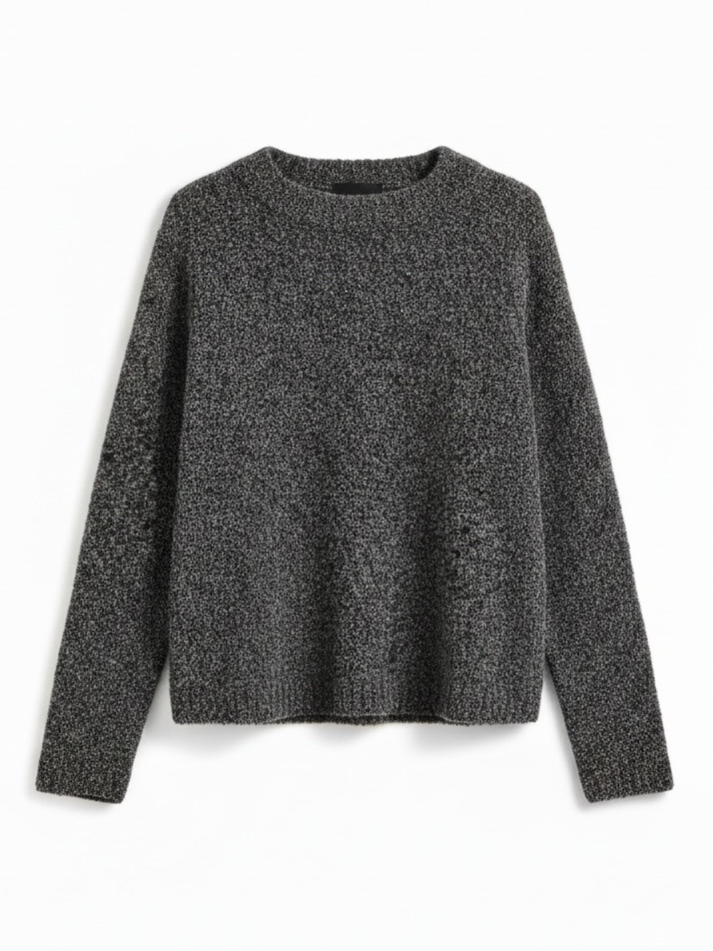 Eileen Fisher Italian Yarn Merino Wool Cashmere High Neck Knit Sweater Small